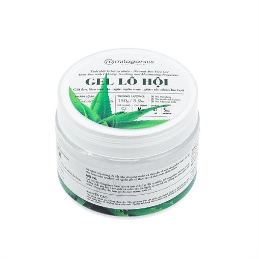 Gel Nha Đam Dưỡng Ẩm, Làm Dịu Da giúp da trắng sáng đều màu Milaganics 150g - 3200329