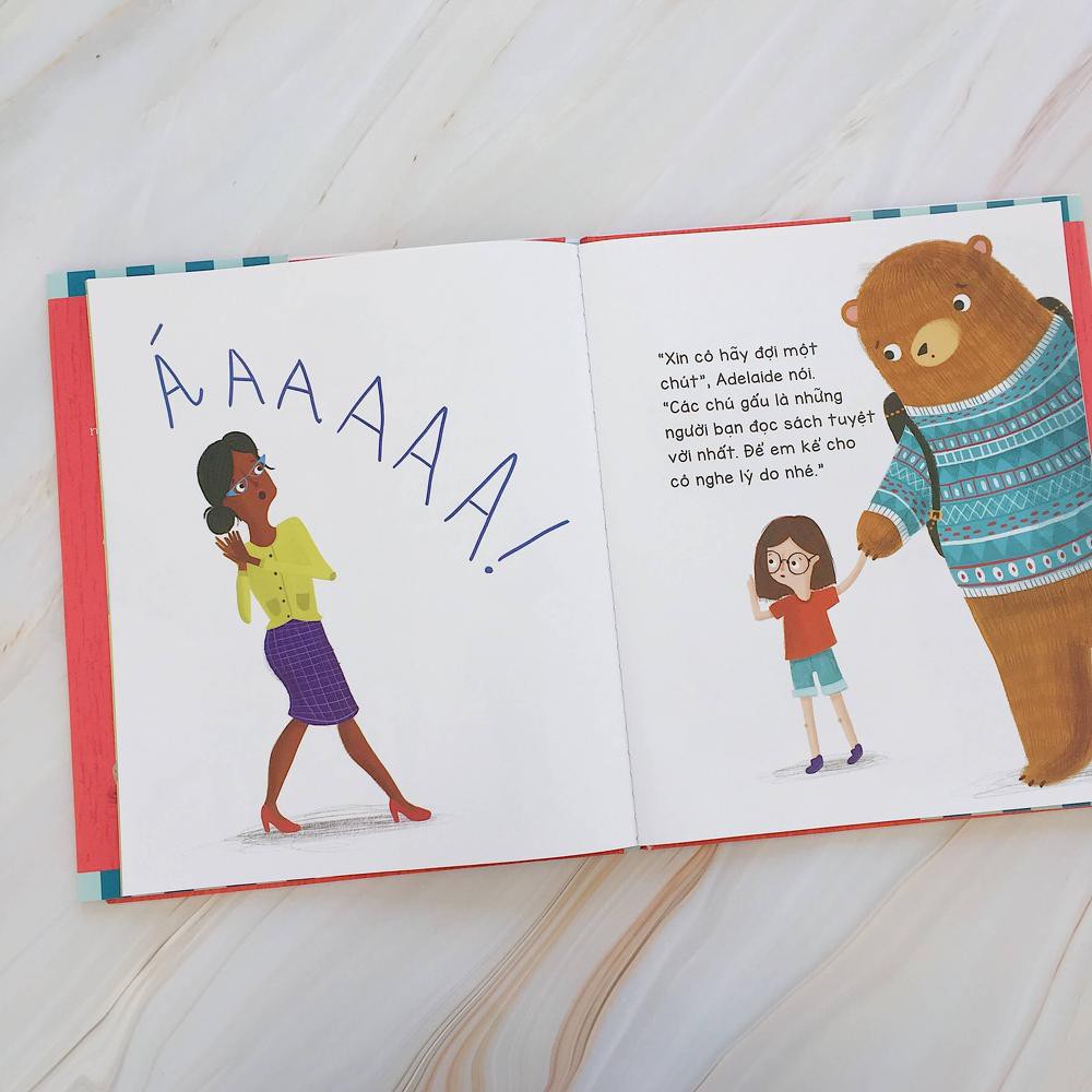 Sách - Gấu là bạn đọc tuyệt vời nhất - Crabit Kidbooks - cho bé từ 4 tuổi