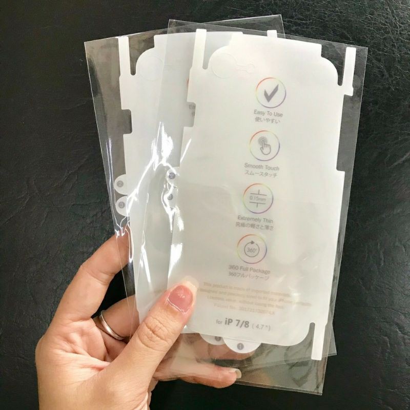 Dán PPF tự phục hồi trầy xước cho mặt lưng iPhone 7/8