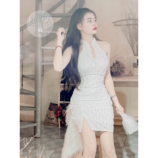 Đầm body cổ tàu sát nách