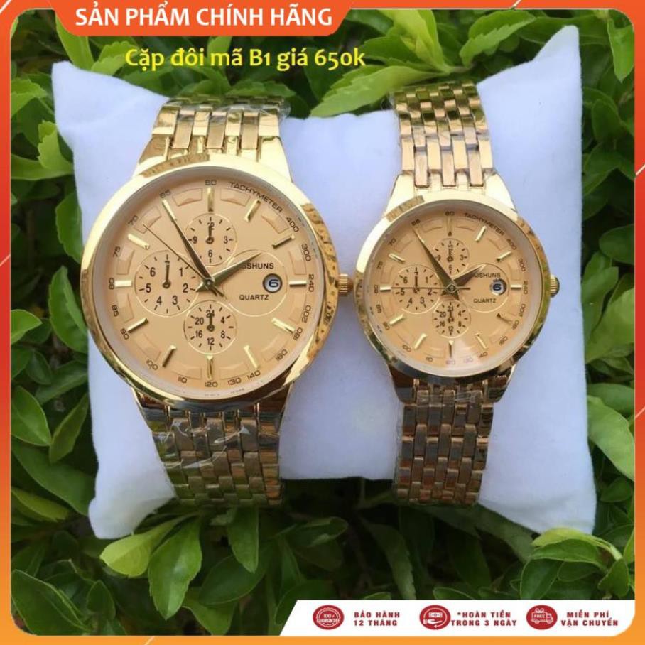 Đồng Hồ Nam Baishuns B1 VÀNG MAY MẮN , Sang Trọng - Mẫu Mới Nhất [SALE GIÁ SỐC]