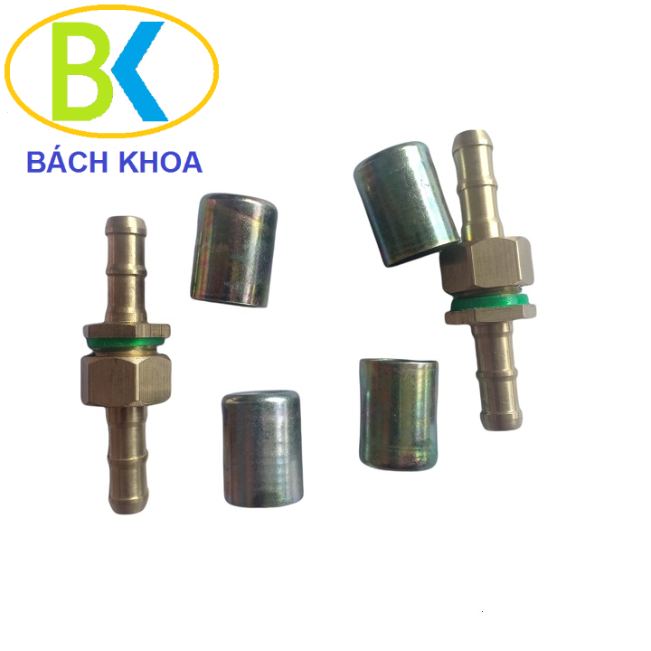 Đầu cos bấm dây áp lực máy rửa xe, dây xịt phun thuốc - kích cỡ cho ống 6.5mm hoặc 8.5mm