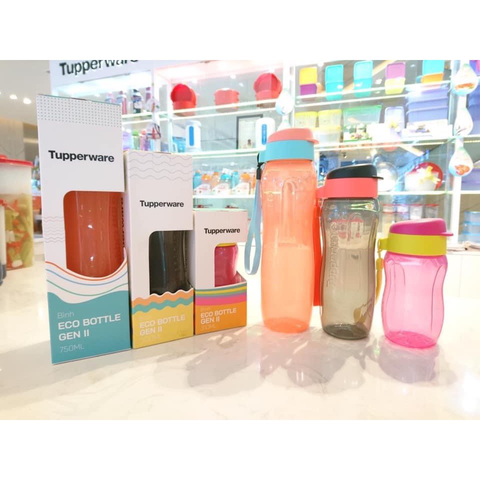 Bình nước Tupperware Eco Bottle Gen II 310ml / 500ml / 750ml / 1L
