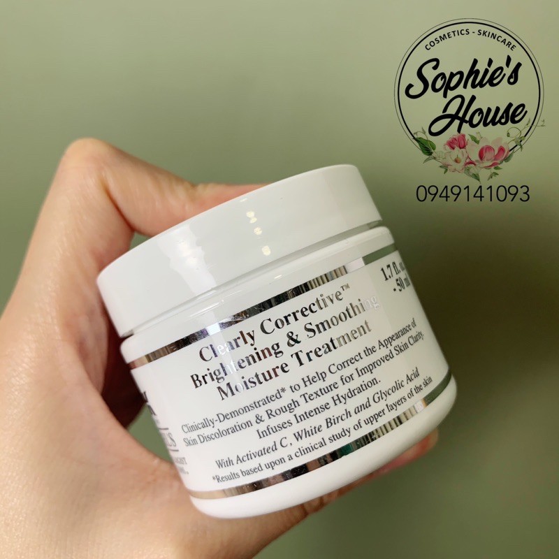 Kem dưỡng trắng da Kiehls Clearly Corrective Brightening And Smoothing Moisture Treatment