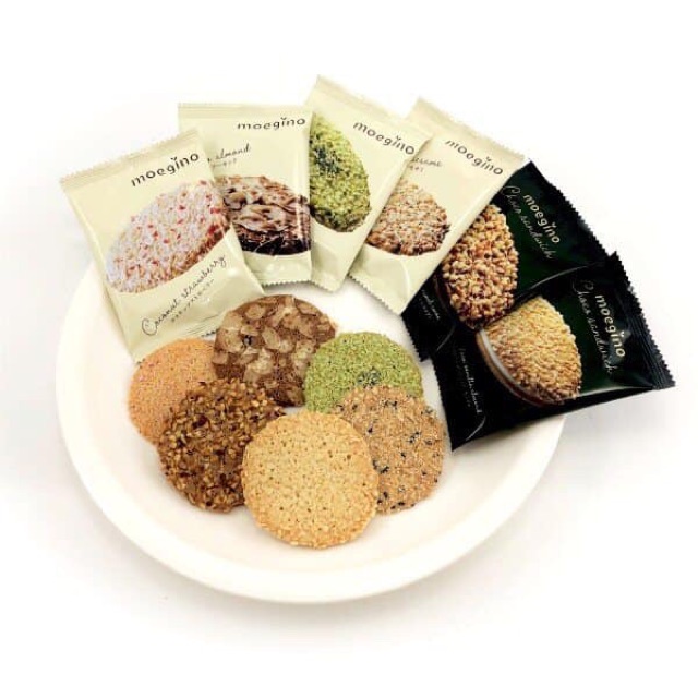 Bánh quy nướng mỏng MOEGINO siêu ngon của Nhật Bản