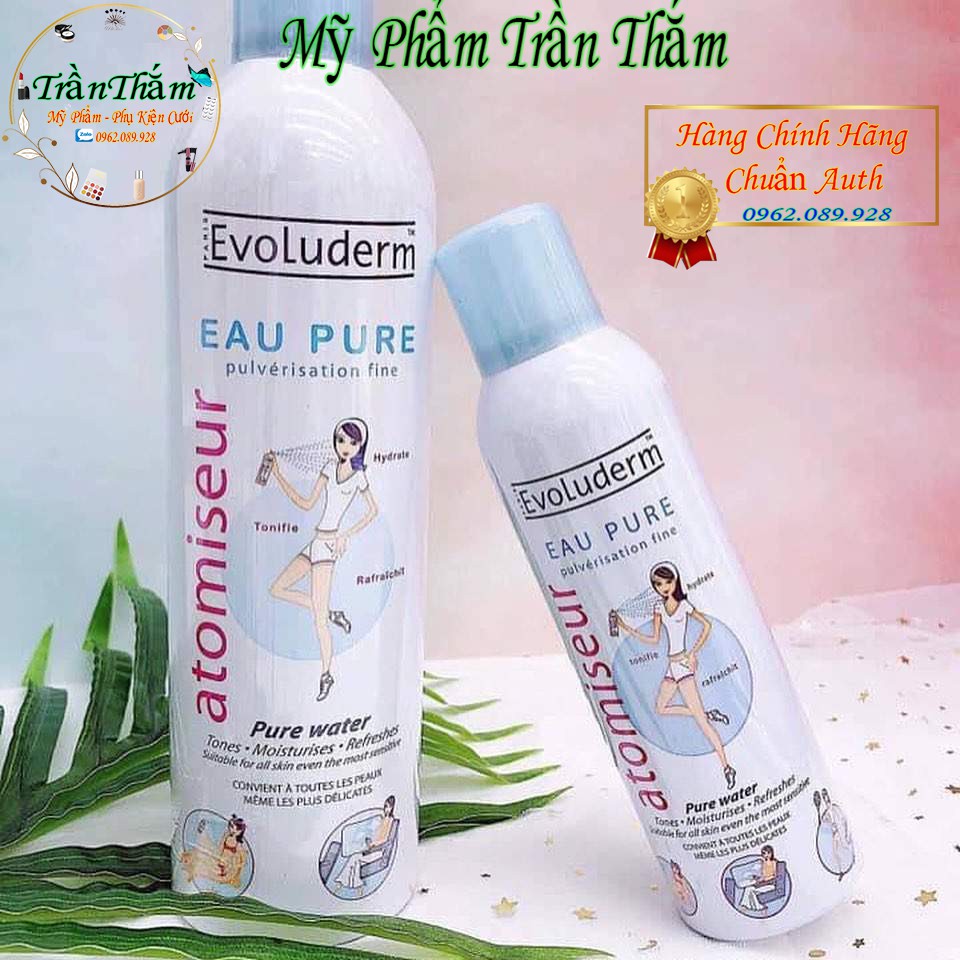 Xịt khoáng cấp ẩm làm dịu da Evoluderm chính hãng