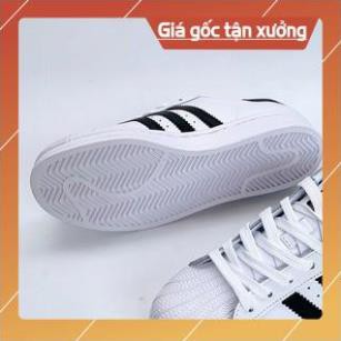 [FreeShip–Hàng Loại A] Giày thể thao Super Star Sò Trắng gót đen FULLBOX,  Giầy sneaker nam nữ trắng đủ size