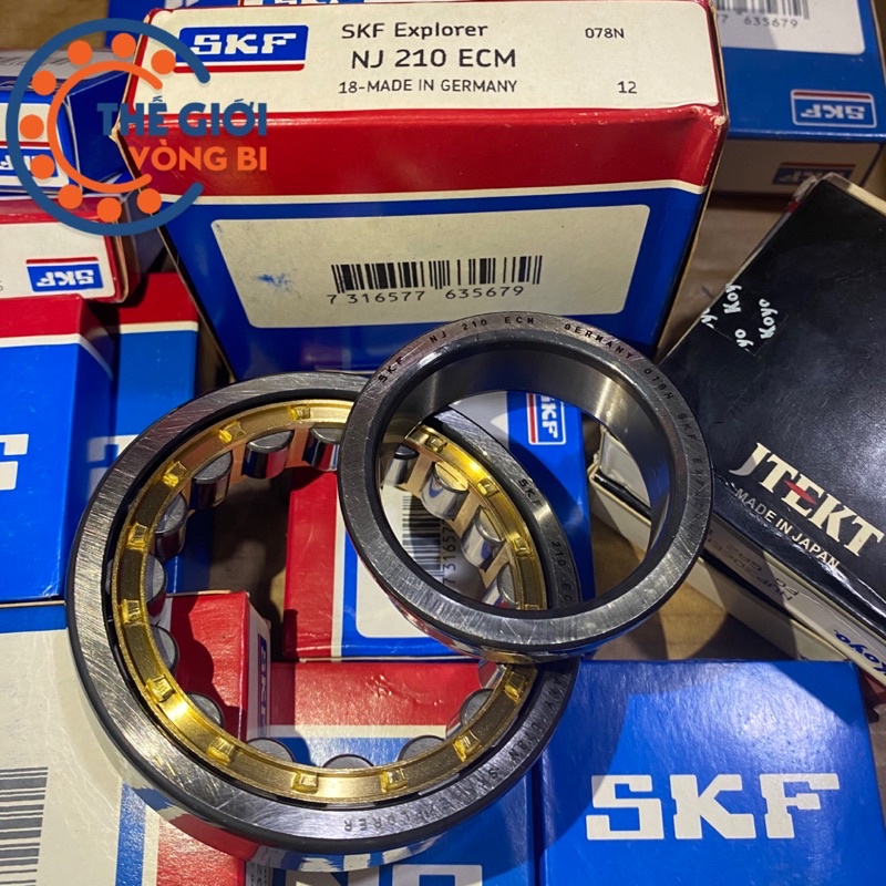 Vòng bi bạc đạn đũa SKF NJ210 ECM dậu đồng