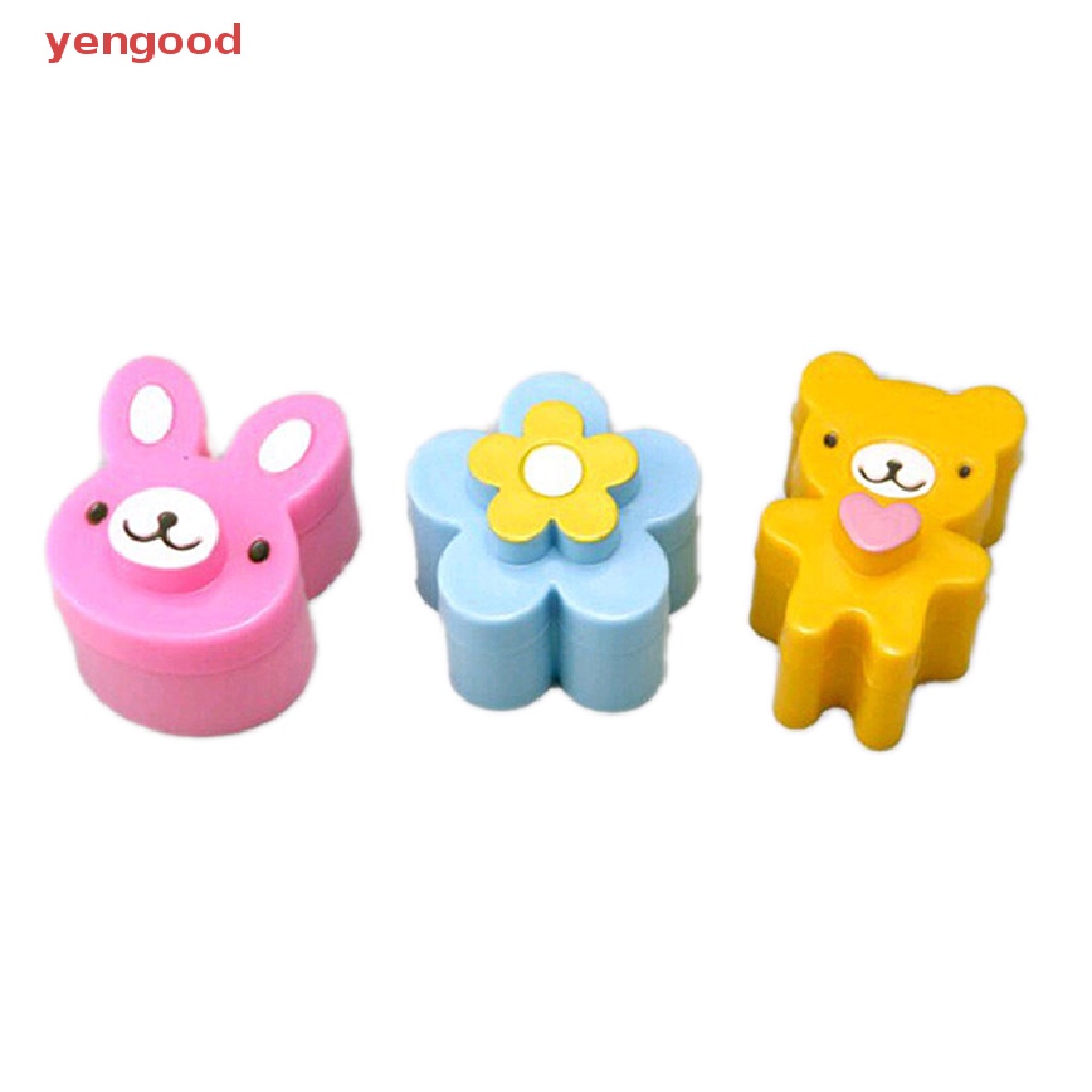 Set 3 Khuôn Làm Bánh Sandwich Hình Thỏ Gấu Trúc Hoa Đáng Yêu