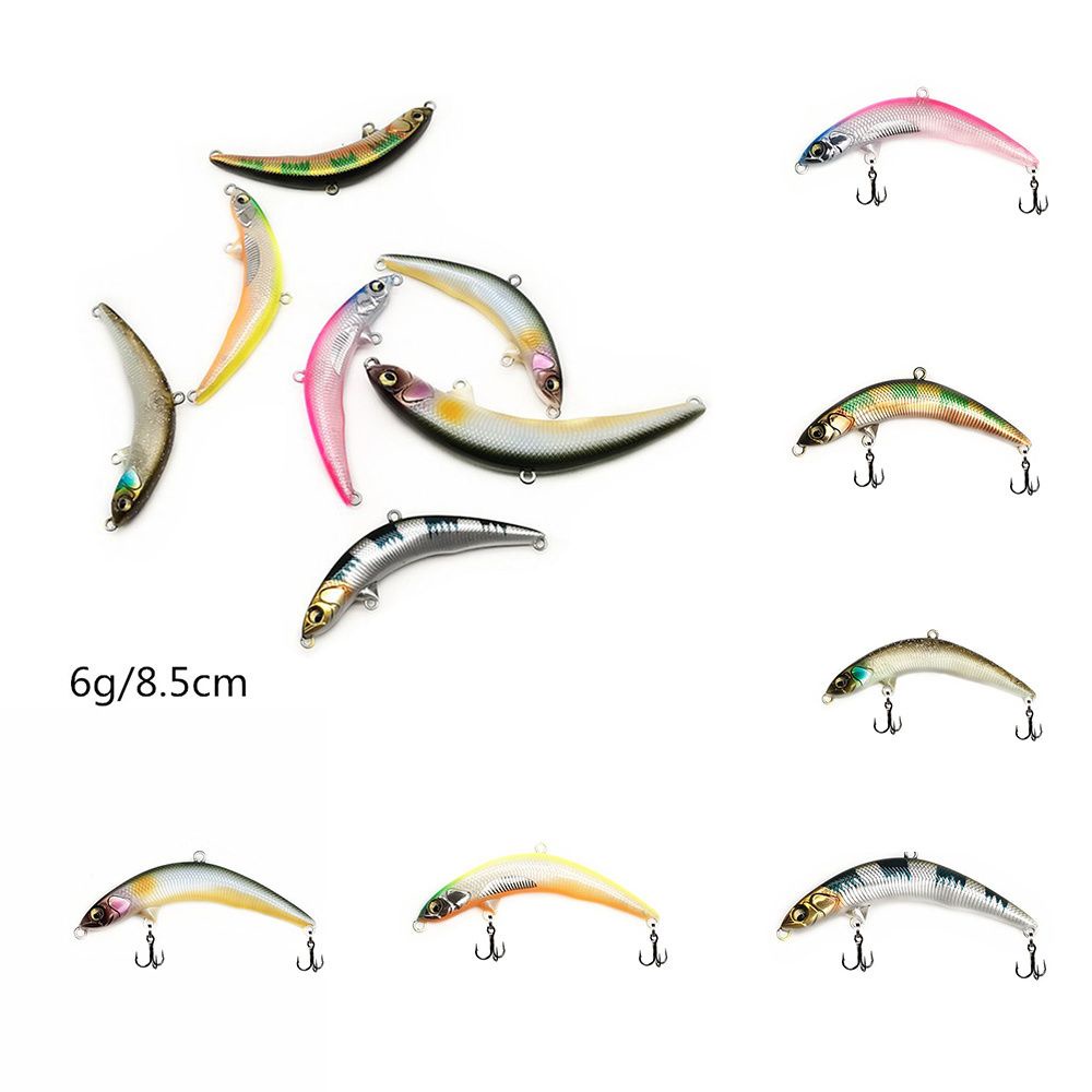 Mồi Câu Cá Nhân Tạo Bằng Nhựa 85mm/6g Có Lưỡi Câu