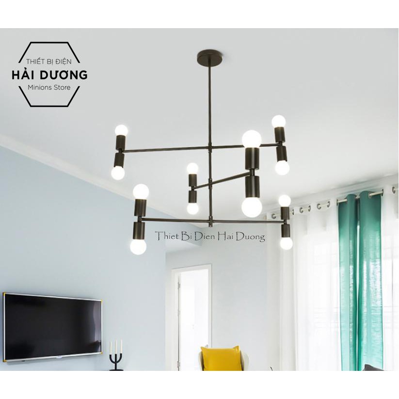 Đèn thả chùm decor phong cách châu Âu - TN832  - Đã Bao Gồm 12 Bóng Led 3w - Bảo hành 12 tháng