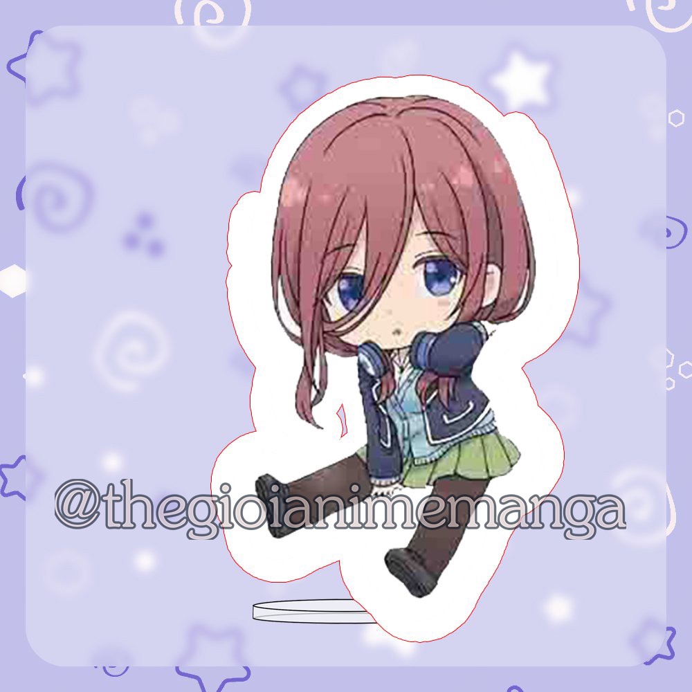 ( MINI 3cm ) Standee Gotoubun No Hanayome Nhà Có Năm Nàng Dâu anime chibi mica trưng bày