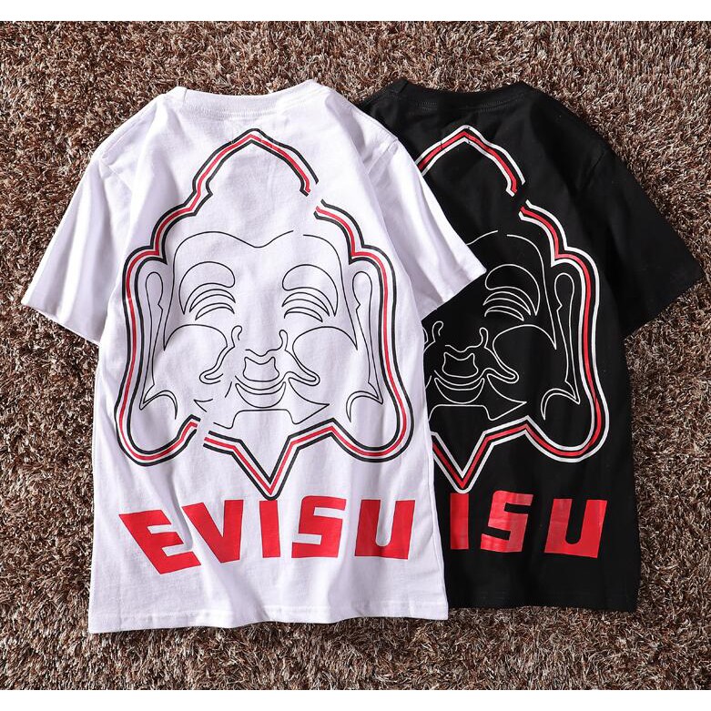 Evisu Fashion printed cotton unisex T 