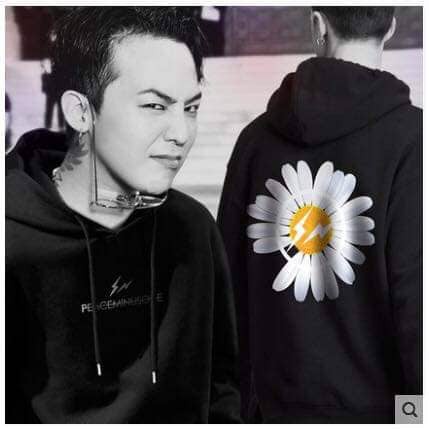 ÁO HOODIE form rộng HOA CÚC G-DRAGON unisex - Áo hoodie nam nữ vải thun nỉ bông đẹp mùa đông Tết 2020