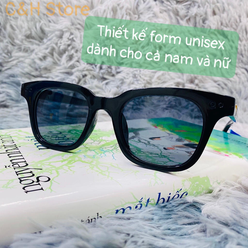 Kính mát chữ v gọng vuông thời trang,mắt kính gọng nhỏ nhiều màu nam nữ form unisex thời trang Hàn Quốc k112