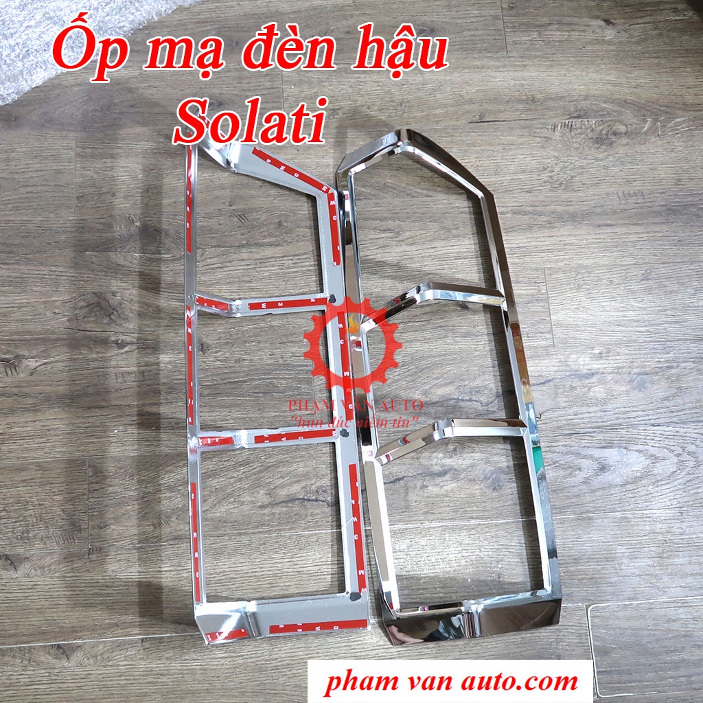 Combo 3 món Ốp mạ: Gương + đèn pha + đèn hậu Hyundai Solati hàng cao cấp Phạm Văn auto