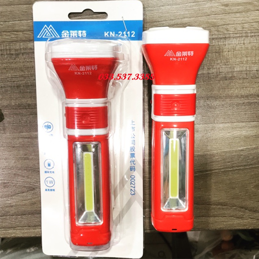 Đèn pin sạc điện, đèn pin siêu sáng cầm tay 2112