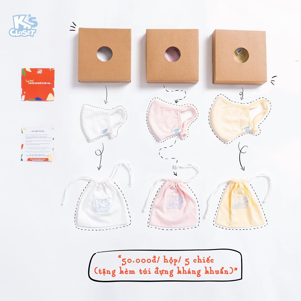 Set khẩu trang vải kháng khuẩn