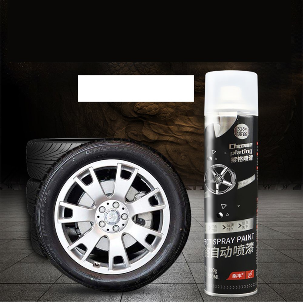 Sơn mạ crom, inox, tráng gương, dùng cho kim loại, ô tô, xe máy bảo vệ bệ mặt kim loại, chai xịt Chrome Plating 350ml GD