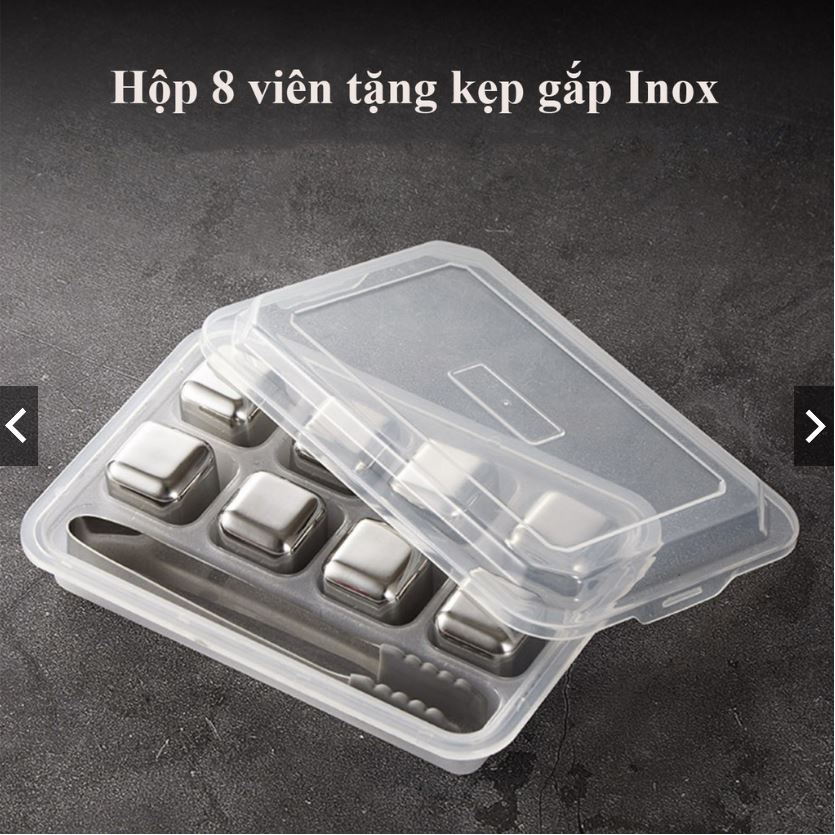 HỘP 8 VIÊN Đá INOX304 lạnh vĩnh cửu CAO CẤP