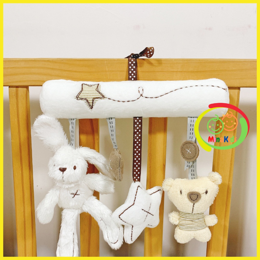 Thú Bông Treo Nôi Có Nhạc Kích Thích Thị Giác Cho Bé Mama&Papa TN40
