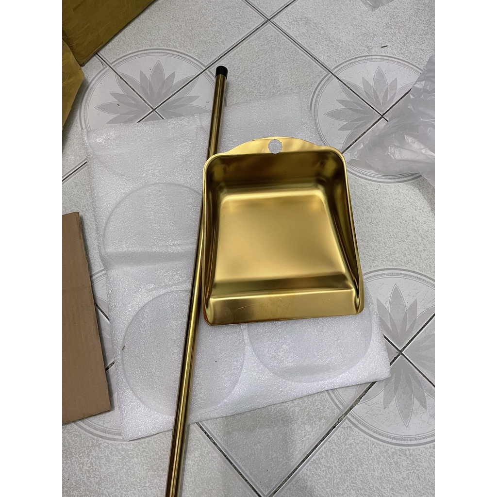 Mua Xúc rác inox 304 mạ titan cao cấp, ki hốt rác sang trọng kiểu dáng ...