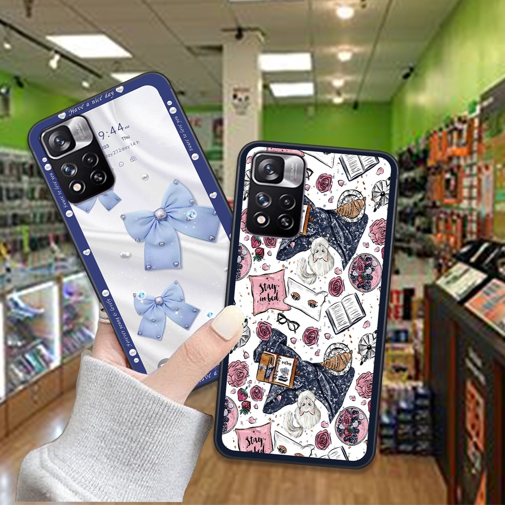 Ốp Xiaomi Redmi Note 11 pro 5g bản CHINA / Redmi Note 11 pro plus in hình kẻ caro , trái tim , bánh quy cute siêu đẹp