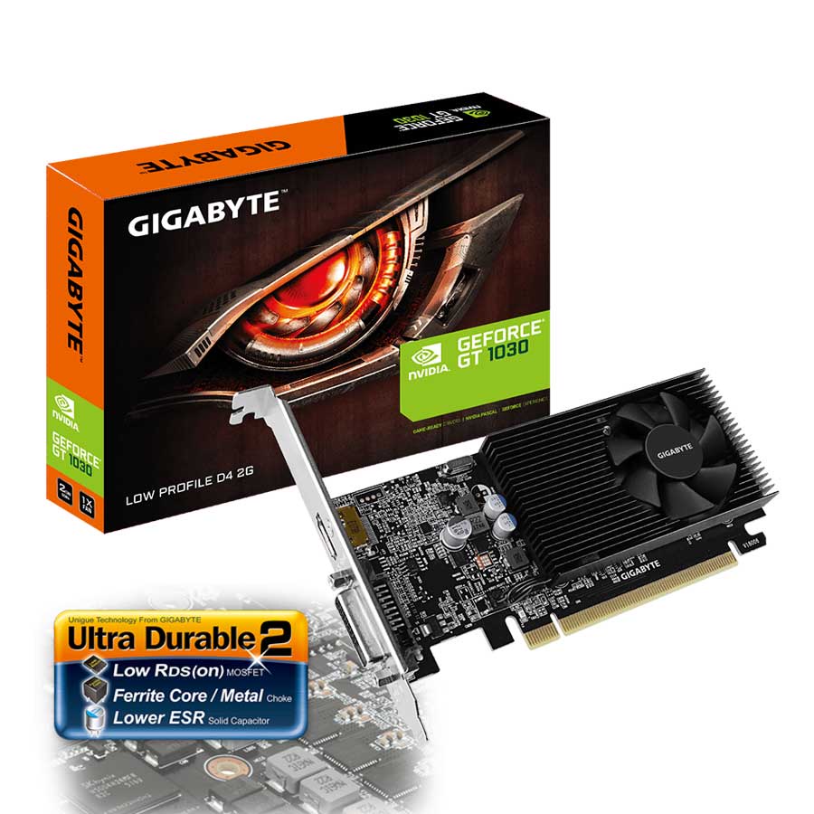 Card màn hình GIGABYTE GeForce GT 1030 2GB GDDR4 (N1030D4-2GL)