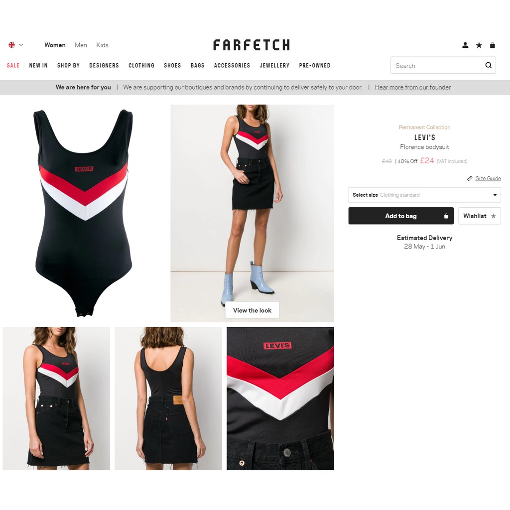 Bodysuit bơi thể thao Levi's | BigBuy360 - bigbuy360.vn