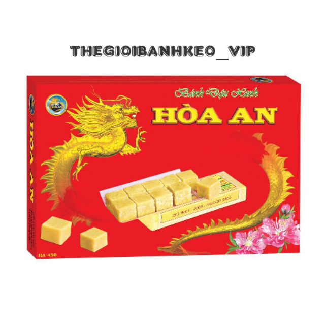 Hộp bánh đậu xanh Hoà An 340gr đặc sản Hải Dương