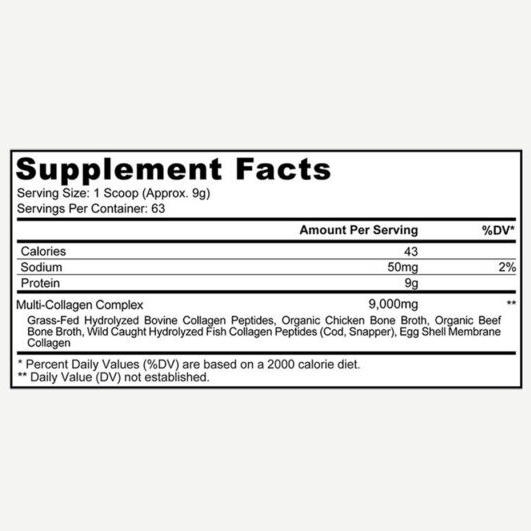 Bột Collagen Tổng Hợp Trẻ Hóa Da CodeAge Hydrolyzed Multi Collagen (567g)