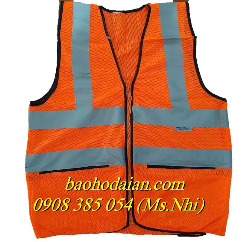 Áo Phản Quang 3M 3 Kéo Không Kèm Túi Nhỏ- 2 Màu ( Ảnh Thật)