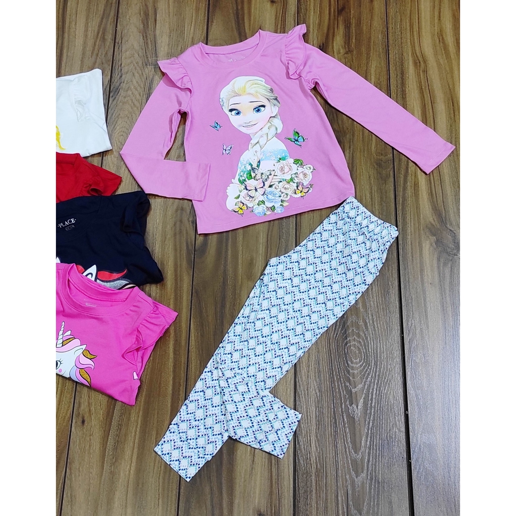 Bộ Place cotton xuất dư Đại cho bé gái 4-12 tuổi 14-40Kg XHN380
