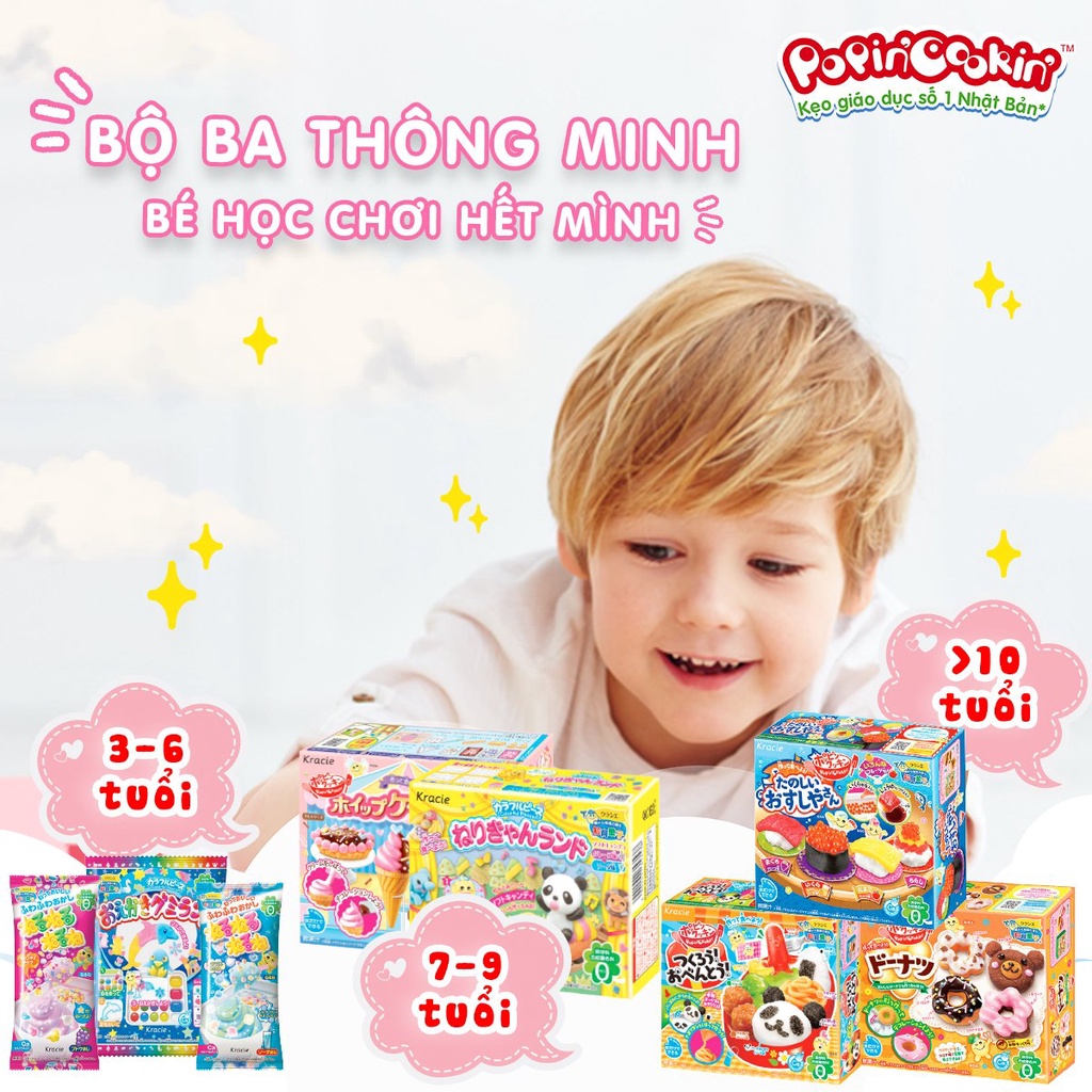 Popin Cookin bộ làm mì sushi Nhật Bản- nhiều phân loại