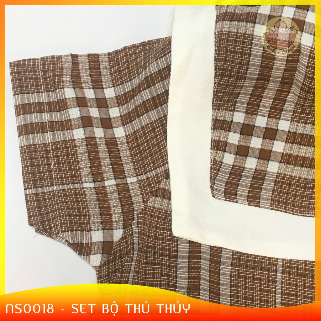 Set Đũi Thủy Thủ Cho Bé 8Kg đến 24Kg _ Kẻ Sọc Nâu