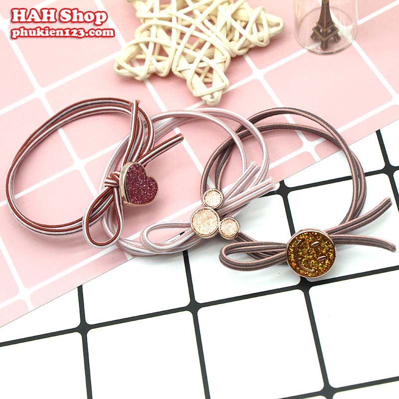 SET 5 DÂY CỘT TÓC PHUN NHŨ CỰC XINH PHONG CÁCH HÀN QUỐC GIÁ CỰC TỐT