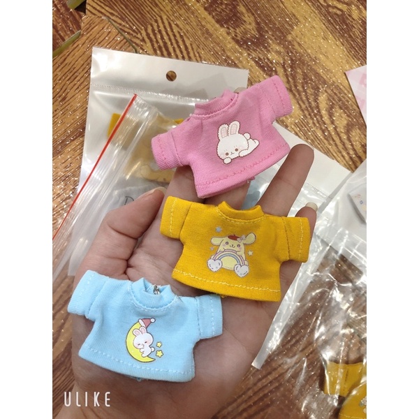 Áo thun hình cho búp bê ob11, nendoll, bjd 1/8 baboliy