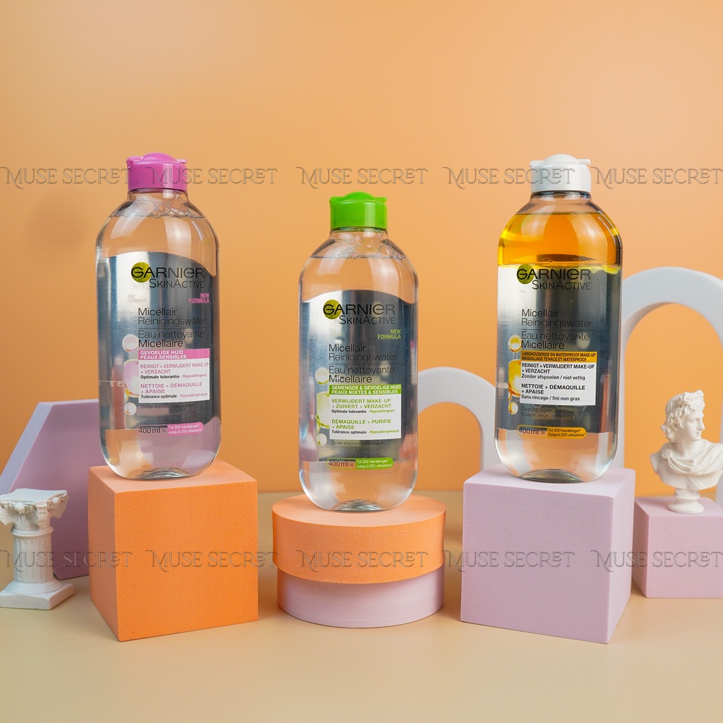 [Quà Tặng Khẩu Trang] Nước Tẩy Trang Garnier - Micellar Skinactive Cleansing Water Làm Sạch Sâu Cho Mọi Loại Da 400ml | BigBuy360 - bigbuy360.vn