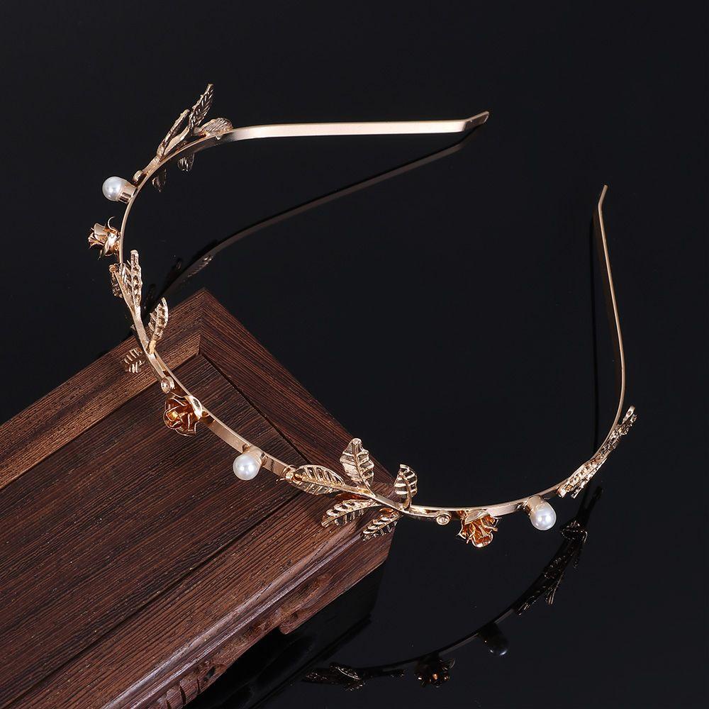 1 Vương Miện Hoa Hồng Đính Ngọc Trai Cho Bé Gái|Vương Miện