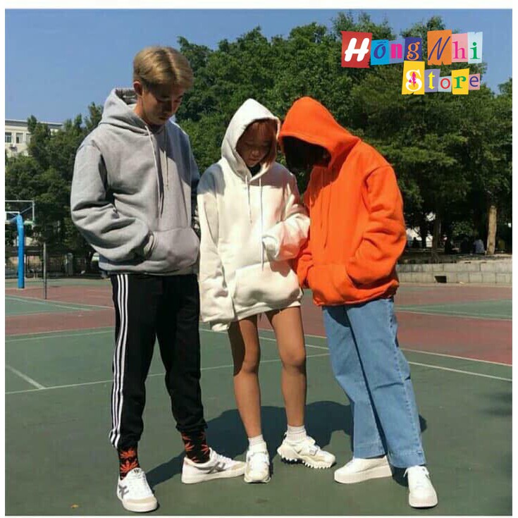 Áo Khoác Hoodie Trơn Ulzzang Unisex Nhiều Màu Chất Nỉ Bông Cao Cấp Dáng Rộng Nam Nữ - MM