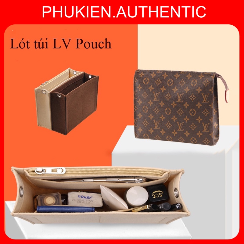 Lót túi giữ form LV Pouch 15/19/26 cao cấp full Size