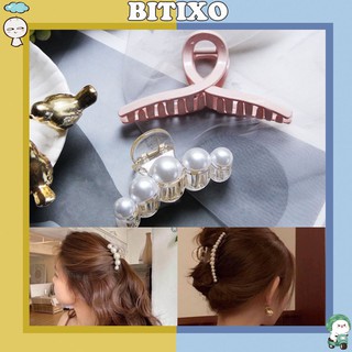Set 5 kẹp tóc Bitixo dây buộc tóc kèm túi Hàn Quốc siêu xinh siêu sang chảnh KT28