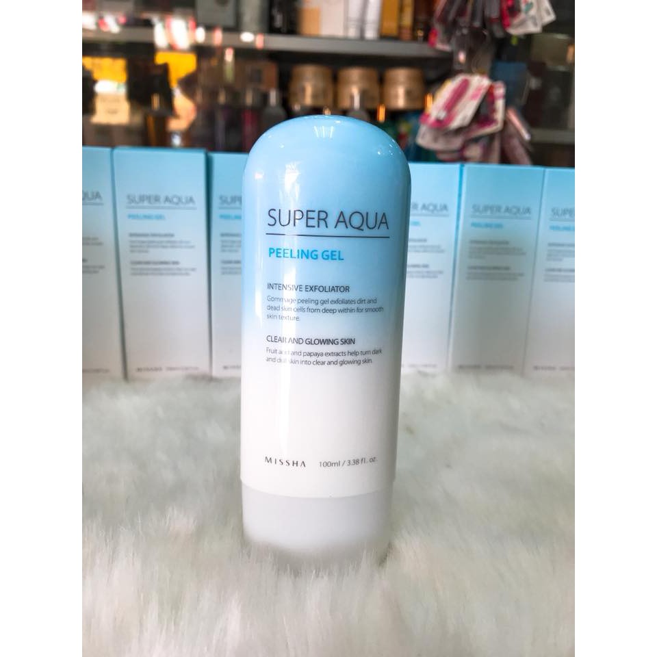 Gel tẩy tế bào chết da mặt MISSHA SUPER AQUA