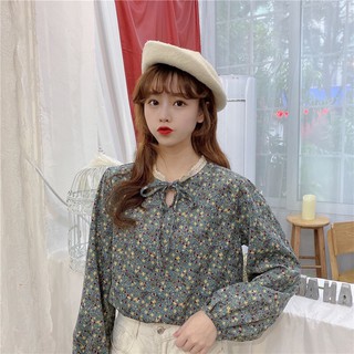 SẴN-Áo hoa Vintage chất nhung xịn 😍😍😍