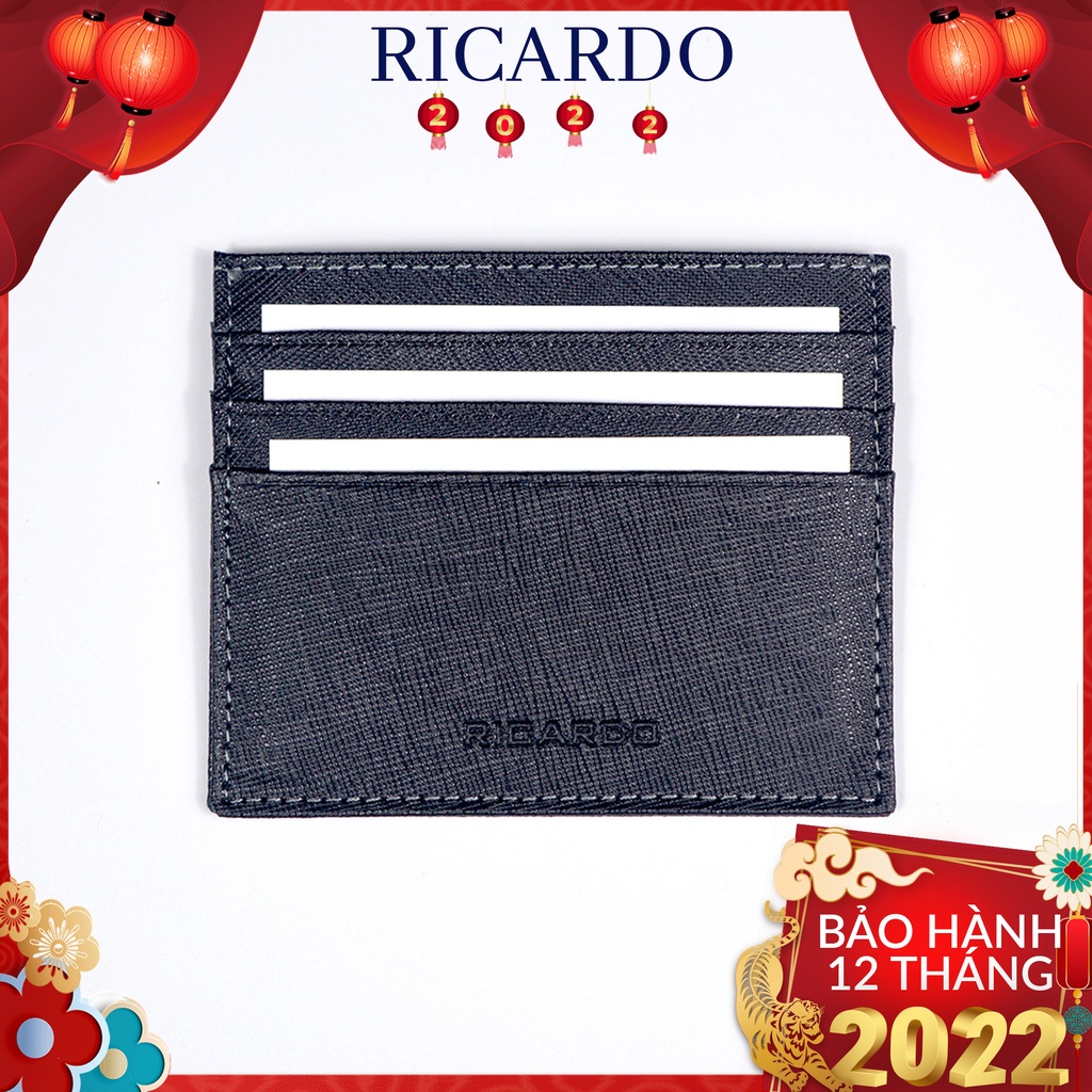 Ví nam mini da bò saffiano cầm tay card holder nhỏ gọn, Bóp da nam đựng card,đựng thẻ da bò sịn bảo hành 24 tháng- V106