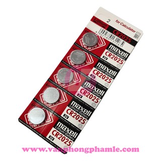 Pin Tròn Maxell CR2025 (Vỹ 5 Cục)