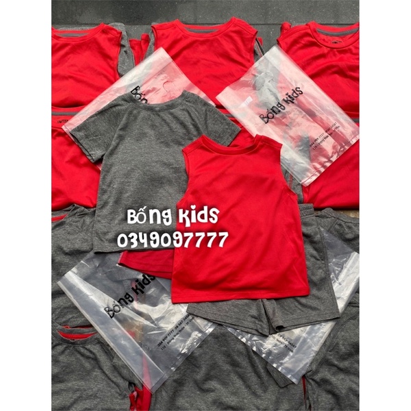 Bộ Hè Bé Trai Vải Thông Hơi Spotted