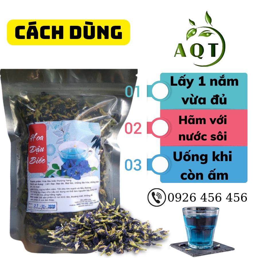 Trà Hoa Đậu Biếc [LOẠI 1] 500g Sấy Khô Tự Nhiên, Bông Đậu Biếc Tím Nguyên Chất Giảm Cân, Đẹp Da, Tạo Màu Tự Nhiên