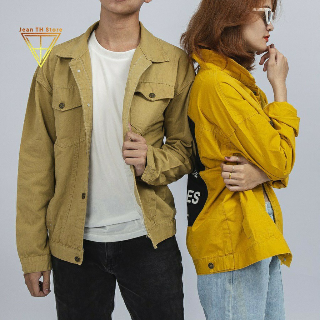 Áo Khoác Kaki Nam Nữ In Chữ (6 Màu) Form Rộng Hàn Quốc From New | BigBuy360 - bigbuy360.vn