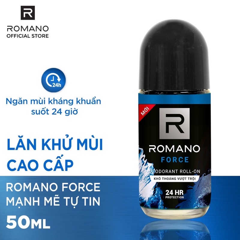 Lăn Khử Mùi Romano 50ml Khô Thoáng 24h